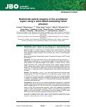 Cover page: Multimodal optical imaging of the oculofacial region using a solid tissue-simulating facial phantom.