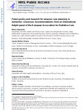 Cover page: Future policy and research for advance care planning in dementia: consensus recommendations from an international Delphi panel of the European Association for Palliative Care.