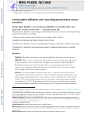 Cover page: Contraceptive utilization and counseling among breast cancer survivors