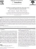 Cover page: A pattern recognition method for electronic noses based on an olfactory neural network