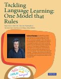 Cover page: Tackling Language Learning: One Model that Rules (Dr. Steven Piantadosi)