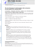 Cover page: The role of language in mammography orders among low-income Latinas over a 10-year period.