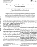 Cover page: Mirroring Activity in the Brain and Movement Determinant in the Rorschach Test