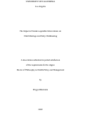 Cover page: The Impact of Gender-equitable Interventions on Child Marriage and Early Childbearing