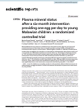 Cover page: Plasma mineral status after a six-month intervention providing one egg per day to young Malawian children: a randomized controlled trial