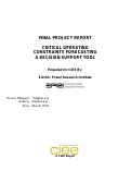 Cover page: Critical Operating Constraints Forecasting for California Independent System Operator (CAISO) Decision Support