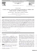 Cover page: Cortical auditory system maturational abnormalities in children with autism disorder: an MEG investigation