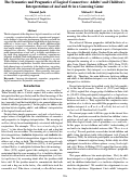 Cover page: The Semantics and Pragmatics of Logical Connectives: Adults’ and Children’sInterpretations of And and Or in a Guessing Game