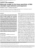 Cover page: Molecular models for the tissue specificity of DNA mismatch repair-deficient carcinogenesis