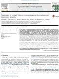 Cover page: Assessment of orchard N losses to groundwater with a vadose zone monitoring network