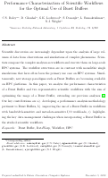 Cover page: Performance characterization of scientific workflows for the optimal use of Burst Buffers