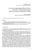 Cover page: Le fasce di vegetazione della provincia di Pesaro e Urbino nel contesto della zoonizzazione altitudinale d’Italia