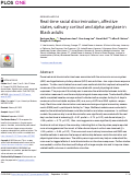 Cover page: Real-time racial discrimination, affective states, salivary cortisol and alpha-amylase in Black adults