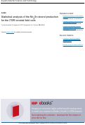 Cover page: Statistical analysis of the Nb3Sn strand production for the ITER&nbsp;toroidal field coils