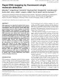 Cover page: Rapid DNA mapping by fluorescent single molecule detection