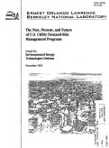 Cover page: The Past, Present, and Future of U.S. Utility Demand-Side Management Programs