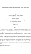 Cover page: Macroparticle simulation studies of a proton beam halo experiment