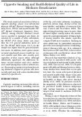 Cover page: Cigarette smoking and health-related quality of life in Medicare beneficiaries.