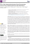 Cover page: Nerve Fiber Immunohistochemical Panel Discriminates between Nerve Sheath and Perivascular Wall Tumors