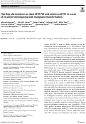 Cover page: Flip-flop phenomenon on dual SSTR PET and amino acid PET in a case of recurrent meningioma with malignant transformation