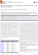 Cover page: Draft Genome Sequences of Campylobacter jejuni Strains That Cause Abortion in Livestock