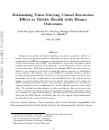 Cover page: Estimating Time-Varying Causal Excursion Effect in Mobile Health with Binary Outcomes