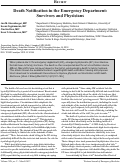 Cover page: Death Notification in the Emergency Department: Survivors and Physicians