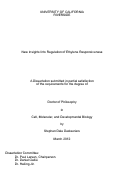 Cover page: New Insights Into Regulation of Ethylene Responsiveness