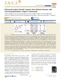 Cover page of Enhanced Carbon Dioxide Capture from Diluted Streams with Functionalized Metal-Organic Frameworks.