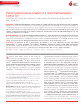 Cover page: Human CardioChimeras: Creation of a Novel “Next‐Generation” Cardiac Cell