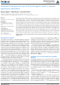 Cover page: Potential Therapeutic Use of the Ketogenic Diet in Autism Spectrum Disorders