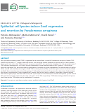 Cover page: Epithelial cell lysates induce ExoS expression and secretion by Pseudomonas aeruginosa.