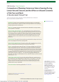 Cover page: Comparison of Running Cutaneous Suture Spacing During Linear Wound Closures and the Effect on Wound Cosmesis of the Face and Neck