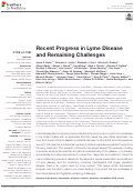 Cover page: Recent Progress in Lyme Disease and Remaining Challenges