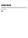 Cover page: Mirrorims