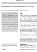 Cover page: Modeling Microorganism Transport and Survival in the Subsurface