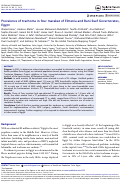 Cover page: Prevalence of trachoma in four marakez of Elmenia and Bani Suef Governorates, Egypt