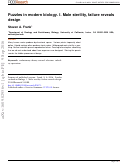 Cover page: Puzzles in modern biology. I. Male sterility, failure reveals design