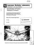 Cover page: Status of the Advanced Light Source