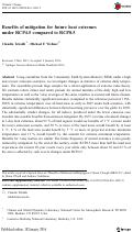 Cover page: Benefits of mitigation for future heat extremes under RCP4.5 compared to RCP8.5