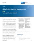 Cover page: Skills for Transforming Transportation