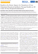 Cover page: Bundle in the Bronx: Impact of a Transition-of-Care Outpatient Parenteral Antibiotic Therapy Bundle on All-Cause 30-Day Hospital Readmissions.