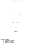 Cover page: Electronic, Vibrational and Thermoelectric Properties of Two-Dimensional Materials