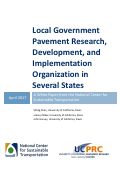 Cover page: Local Government Pavement Research, Development, and Implementation Organization in Several States