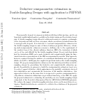 Cover page: Deductive Semiparametric Estimation in Double-Sampling Designs with Application to PEPFAR