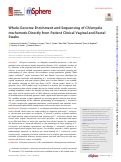 Cover page: Whole-Genome Enrichment and Sequencing of Chlamydia trachomatis Directly from Patient Clinical Vaginal and Rectal Swabs