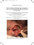 Cover page: The Vertical Rectus Abdominis Musculocutaneous Flap As a Versatile and Viable Option for Perineal Reconstruction.