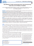 Cover page: Initial Metabolic Profiles Are Associated with 7-Day Survival among Infants Born at 22-25 Weeks of Gestation.