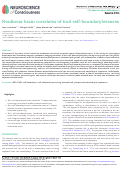 Cover page: Nonlinear brain correlates of trait self-boundarylessness.