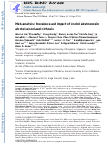 Cover page: Meta-analysis: Prevalence and impact of alcohol abstinence in alcohol-associated cirrhosis.